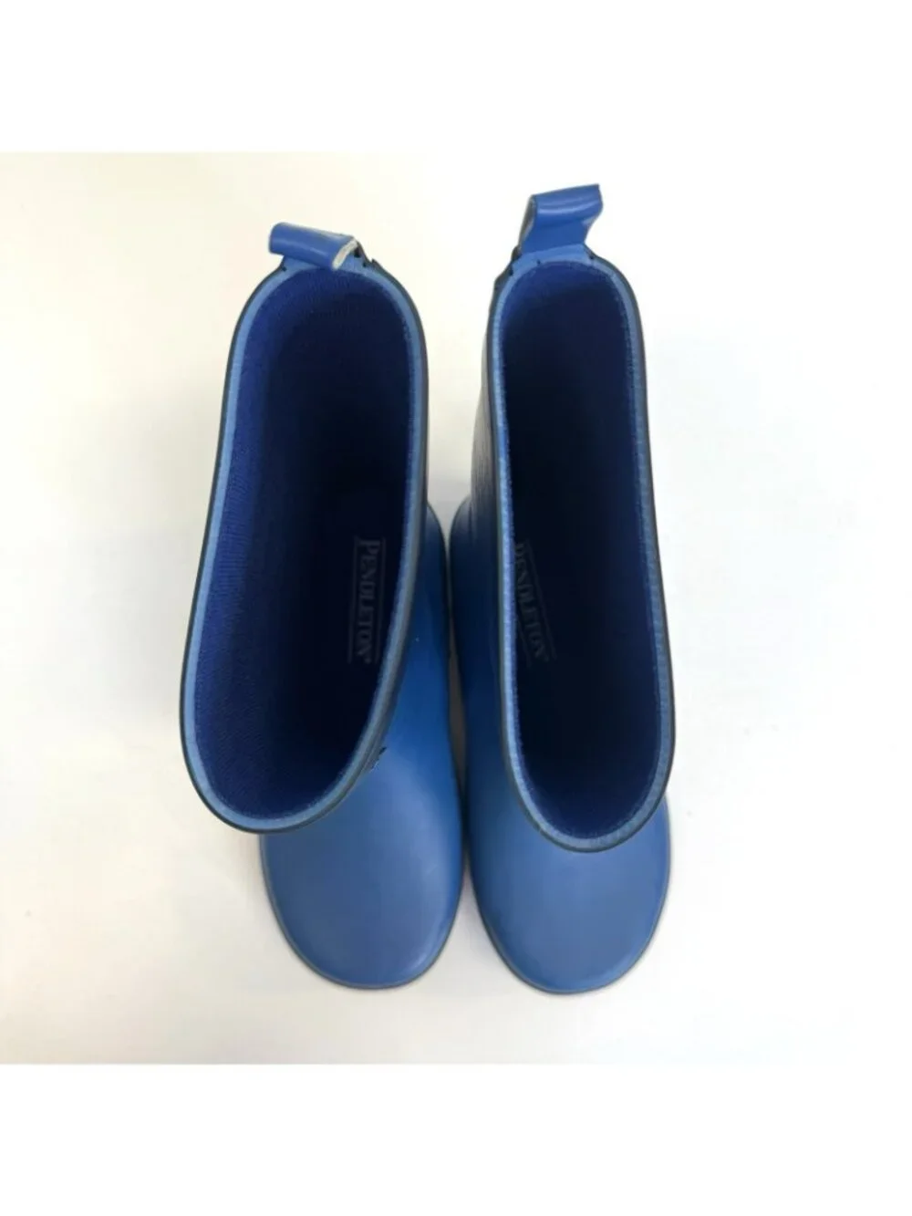 Pendleton Rubber Rain Boots Waterproof Pull On Blue Kids Size US 1 Unisex